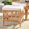 Bali & Pari Ibiza Modern bohemian Natural Brown Rattan Footstool 239-13580-ZORO - alternate 4